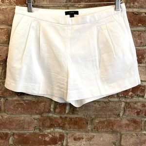 J. Crew • White Cotton Shorts • Size 6